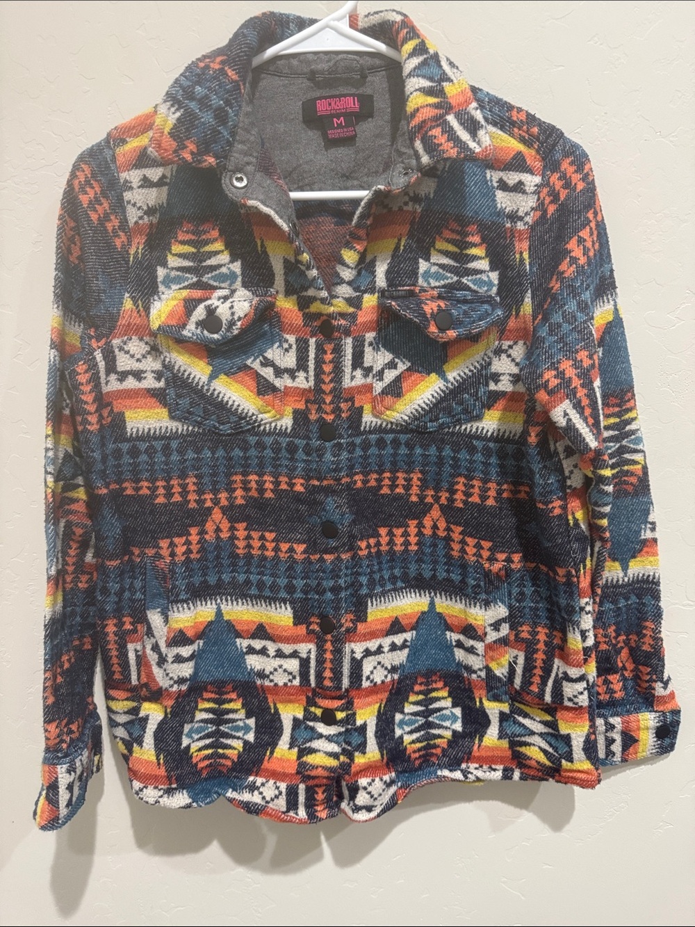 Rock & Roll Aztec-Pattern Shacket